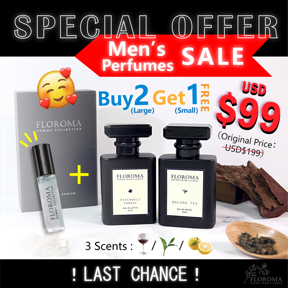 Special Offer【Homme Collection】$99 Buy 2 Get 1 FREE