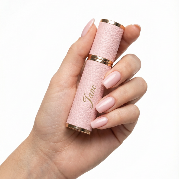 Perfume Leather Pouch Gift Set (Free Engraving Refill Bottle)