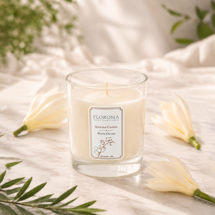 White Orchid Scented Candle
