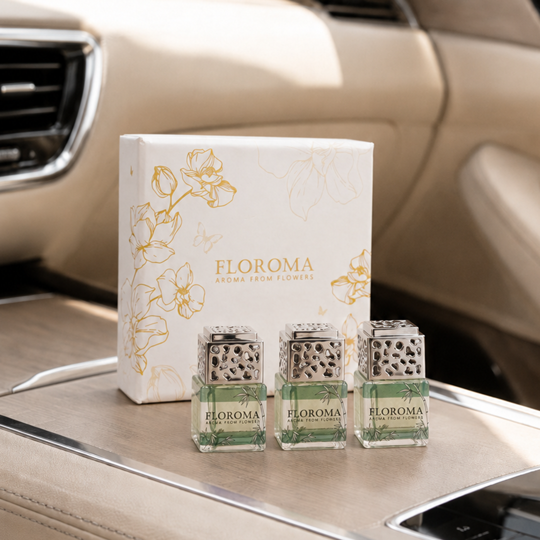 Car Diffuser Set《Bamboo》: 1 Set with 3 Diffusers