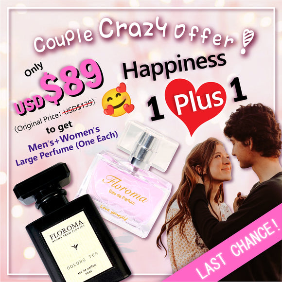 【Crazy Offer】Couple Perfume Set 1+1