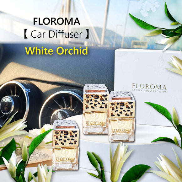 Car Diffsuer Set《White Orchid》: 1 Set with 3 Diffusers