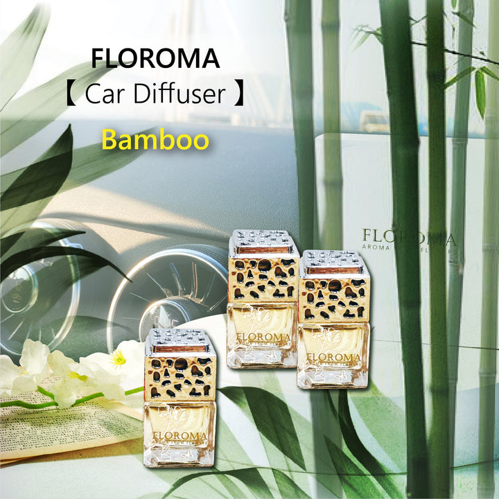 Car Diffuser Set《Bamboo》: 1 Set with 3 Diffusers