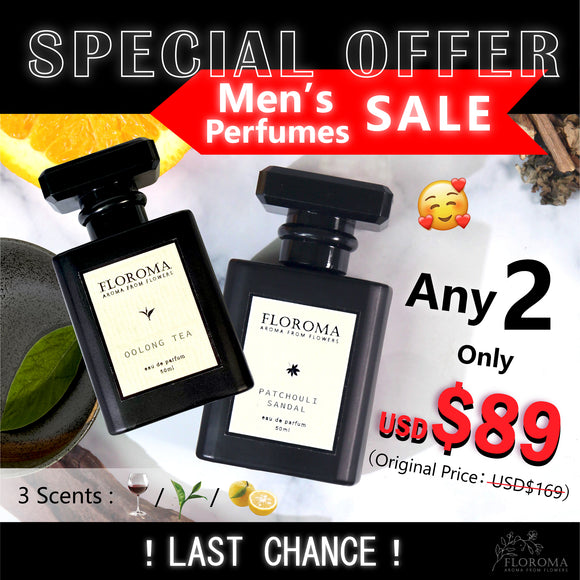 Special Offer 【Homme Combo 1+1】$89 for any TWO Perfumes（50mL）