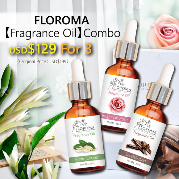 Floroma【Fragrance Oil】3 Scents Combo：$129 for THREE