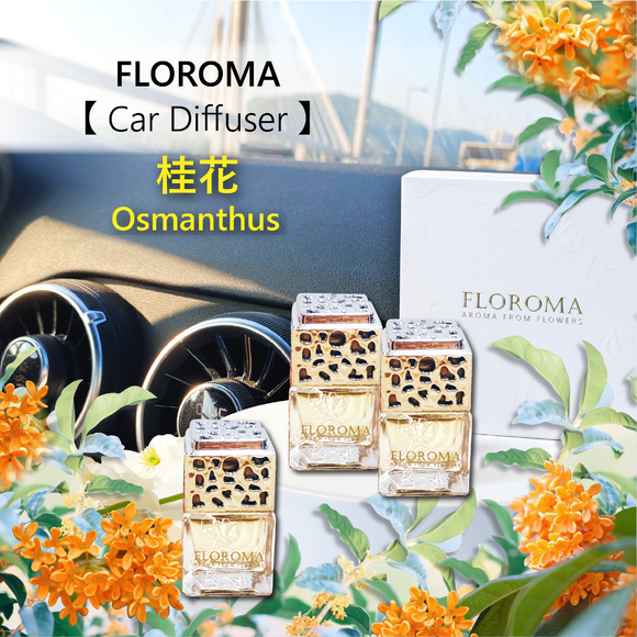 Car Diffsuer Set《Osmanthus》: 1 Set with 3 Diffusers